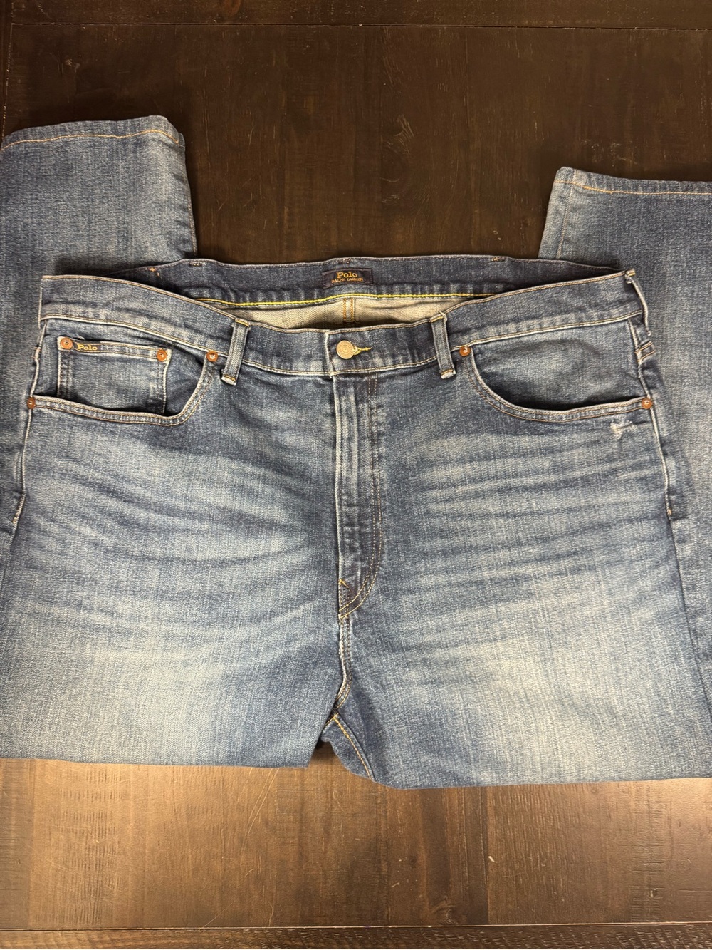 Polo Ralph Lauren The Prospect Straight Jeans Men 44x30 Medium Wash Denim Blue